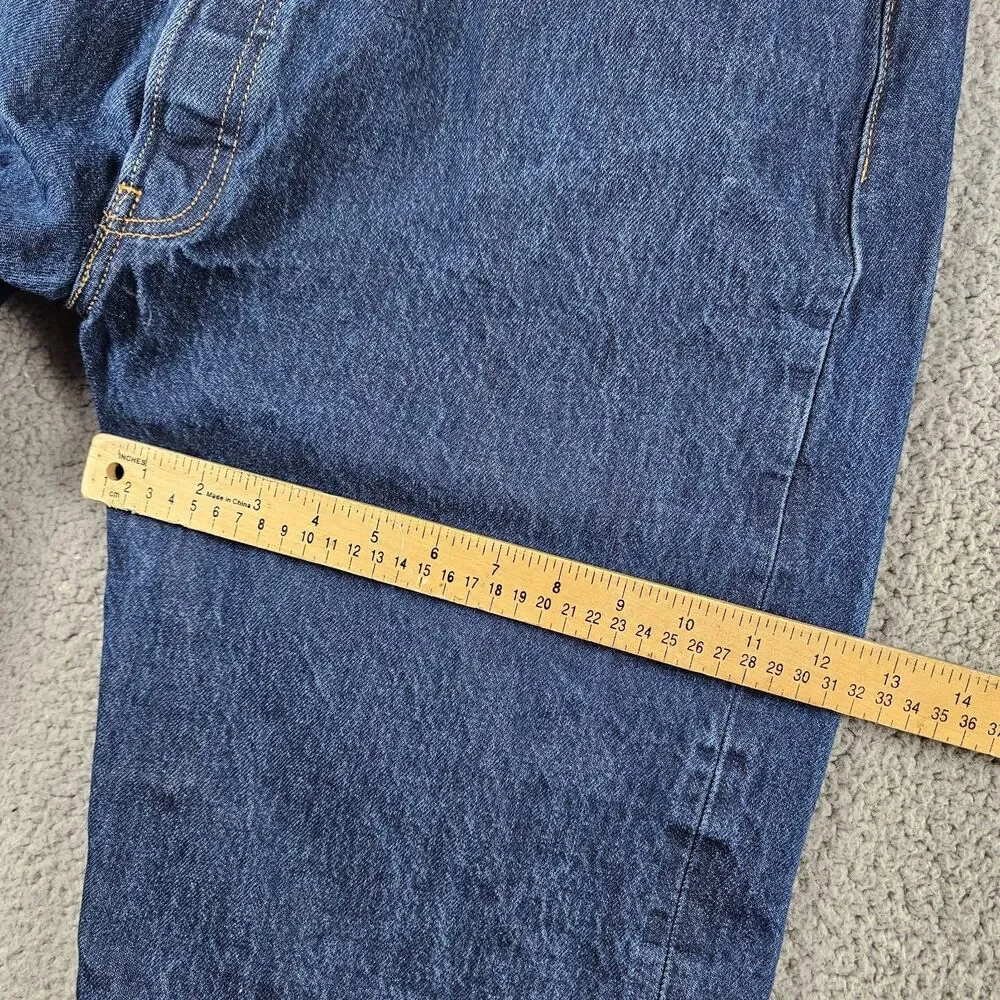Levis 501 Jeans Mens 38x29 Blue Original Fit Straight Buttonfly Rigid Workwear